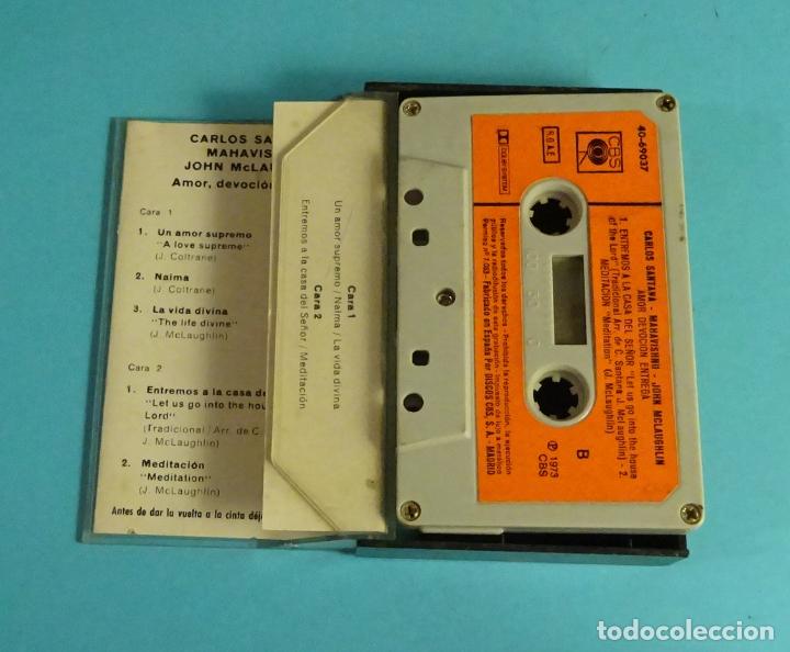 Casetes antiguos: SANTANA, MAHAVISHNU, MCLAUGHLIN. AMOR, DEVOCI&Oacute;N, ENTREGA - Foto 2