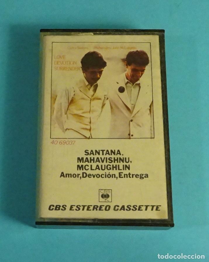 Casetes antiguos: SANTANA, MAHAVISHNU, MCLAUGHLIN. AMOR, DEVOCI&Oacute;N, ENTREGA - Foto 1