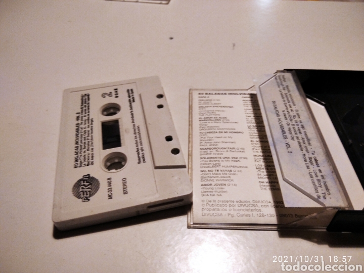 Casetes antiguos: Caset 50 baladas inolvidables - Foto 2
