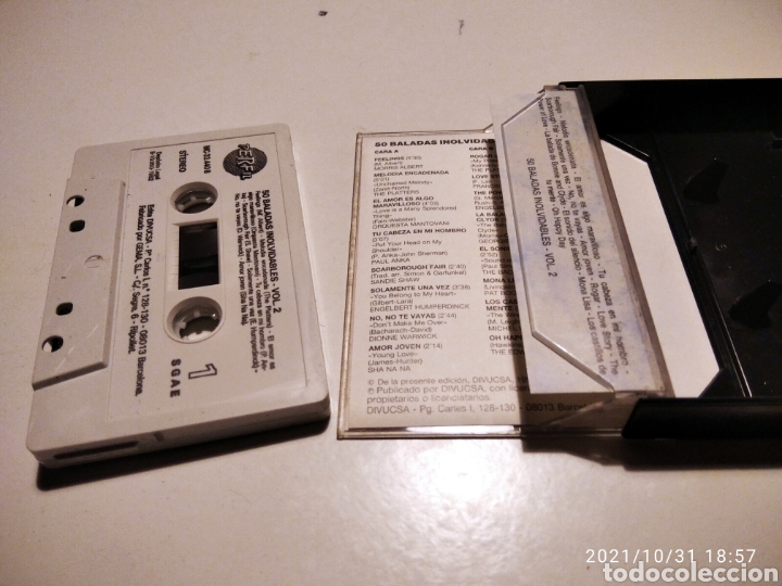 Casetes antiguos: Caset 50 baladas inolvidables - Foto 3