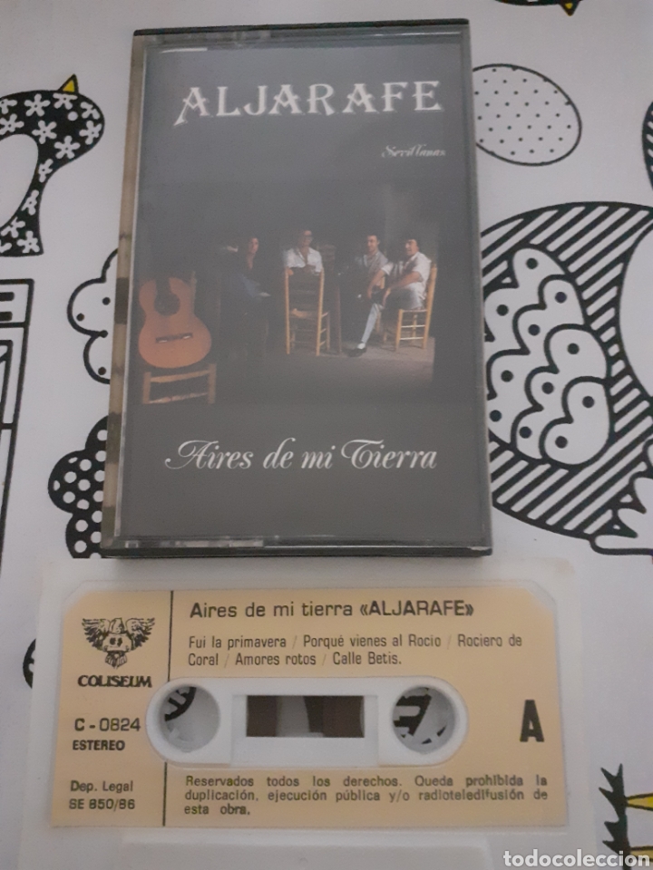 Casetes antiguos: ALJARAFE CASETE AIRES DE MI TIERRA COLISEUM 86