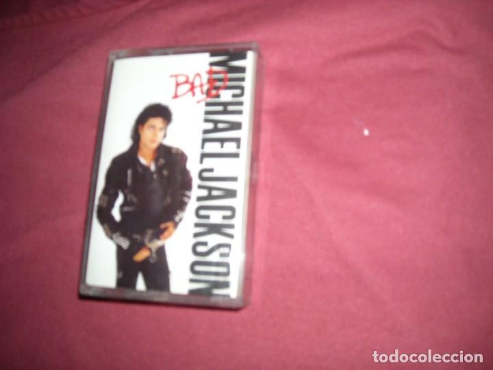Casetes antiguos: MICHAEL JACKSON CASSETTE ORIGINAL BAD 1987 EPIC SPA - Foto 1
