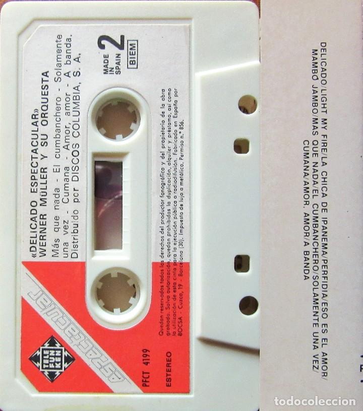 Casetes antiguos: WERNER MULLER Y SU ORQUESTA - DELICADO - Foto 2