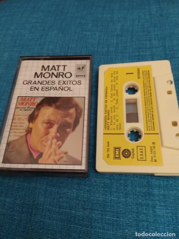 Casetes antiguos: Matt Monro grandes &eacute;xitos en espa&ntilde;ol cassette - Foto 1