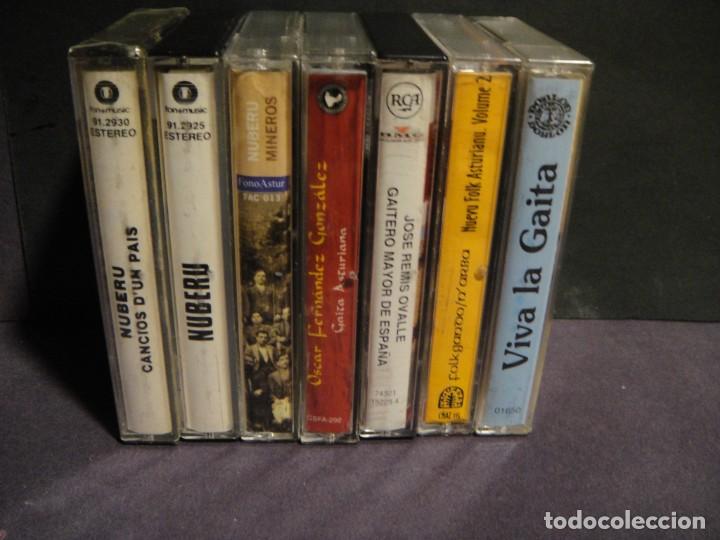 Casetes antiguos: musica asturiana - 7 cintas de casetes