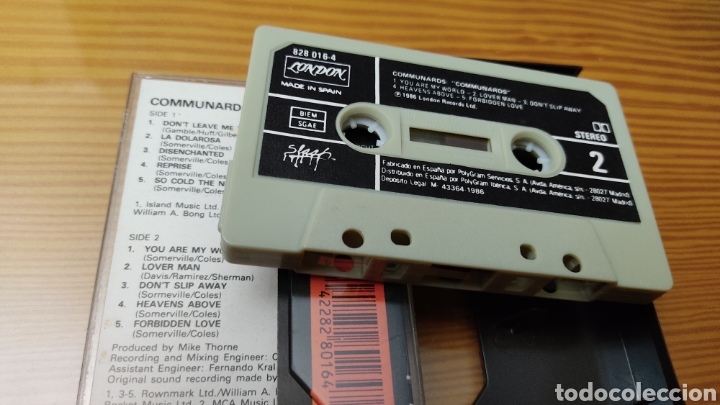 Casetes antiguos: Cassette de Communards &rdquo;Communards&rdquo;,edicion espa&ntilde;ola de 2186 - Foto 3