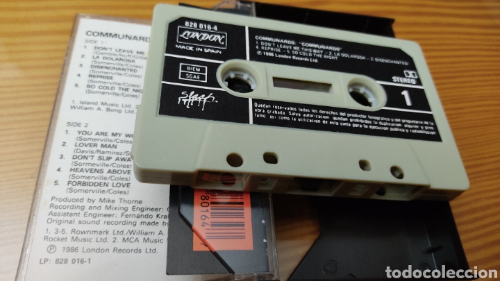Casetes antiguos: Cassette de Communards &rdquo;Communards&rdquo;,edicion espa&ntilde;ola de 2186 - Foto 4