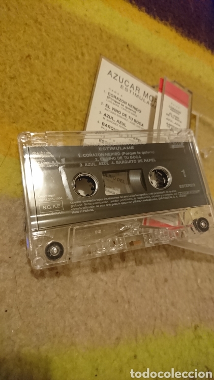 Casetes antiguos: Az&uacute;car Moreno - Estim&uacute;lame - cassette - Foto 6