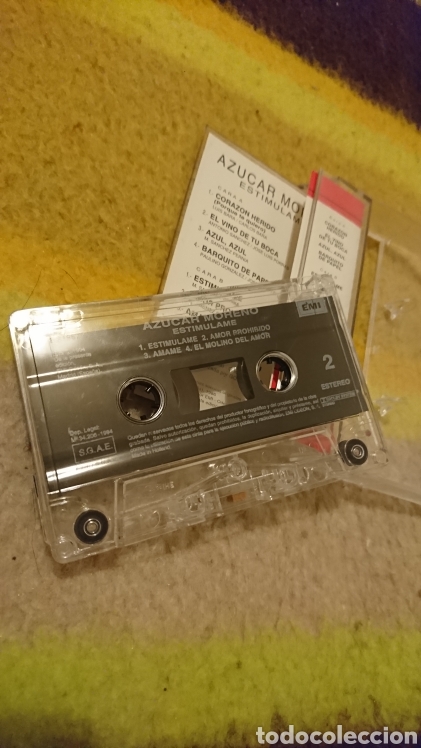 Casetes antiguos: Az&uacute;car Moreno - Estim&uacute;lame - cassette - Foto 7