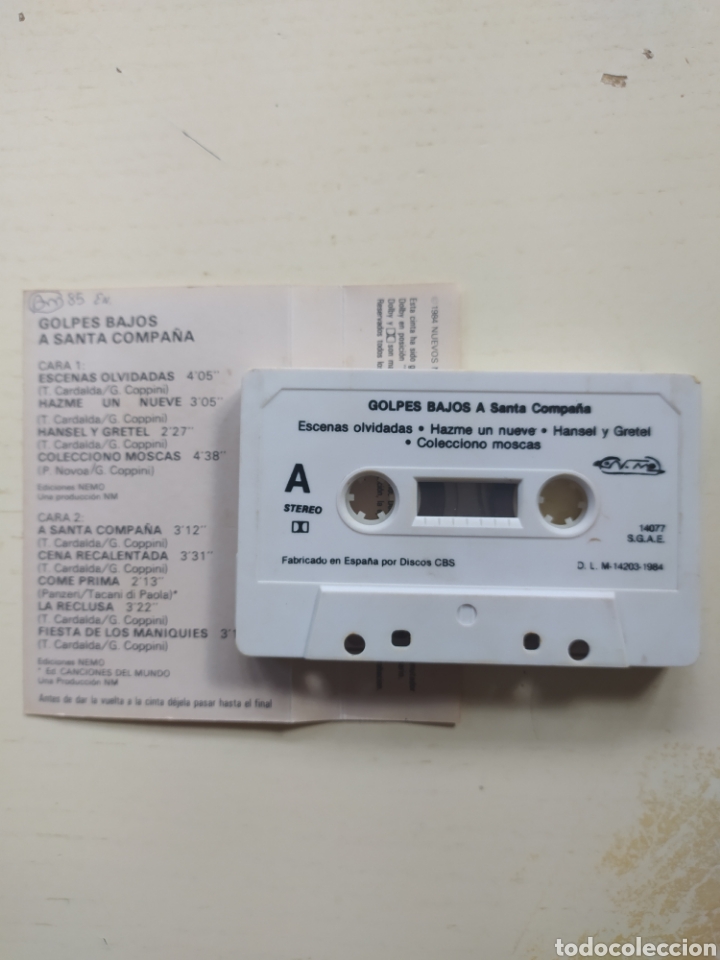 Casetes antiguos: Cassette Golpes Bajos - Foto 3