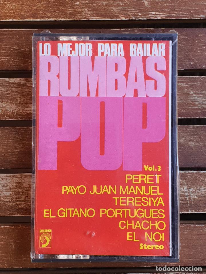 Casetes antiguos: CASSETTES - CINTA CASETE - Lo mejor para bailar RUMBAS POP Vol. 3 - DISCOPHON - DC-9073