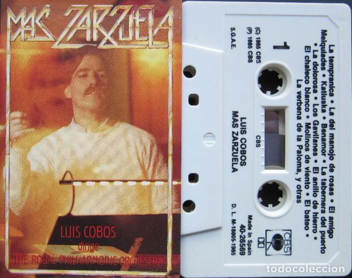 Casetes antiguos: LUIS COBOS - M&Aacute;S ZARZUELA - Foto 1