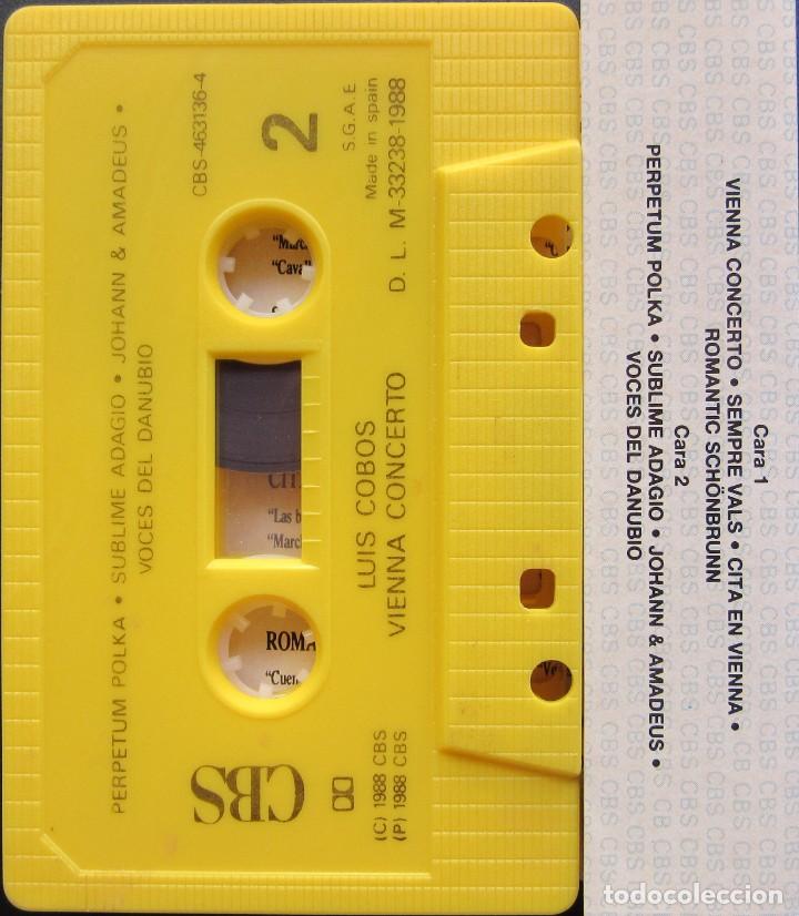 Casetes antiguos: LUIS COBOS - VIENNA CONCERTO - Foto 2
