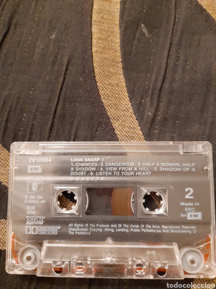 Casetes antiguos: Cinta caset de Roxette, Look Sharp - Foto 2