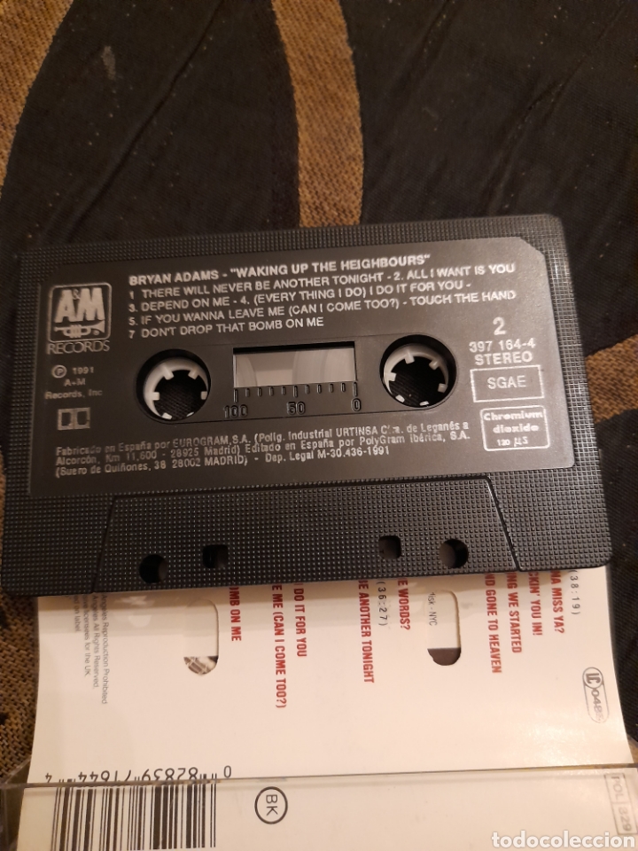 Casetes antiguos: Cinta caset de Bryan Adams - Foto 2