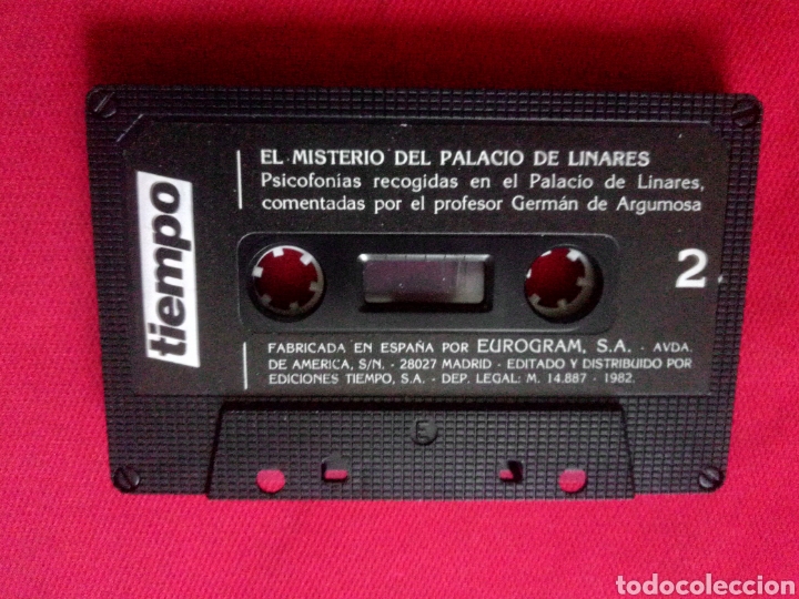 Casetes antiguos: EL MISTERIO DEL PALACIO DE LINARES. Cinta Cassette Psicofonias comentadas Germán de Argumosa - Foto 2 - 304097618