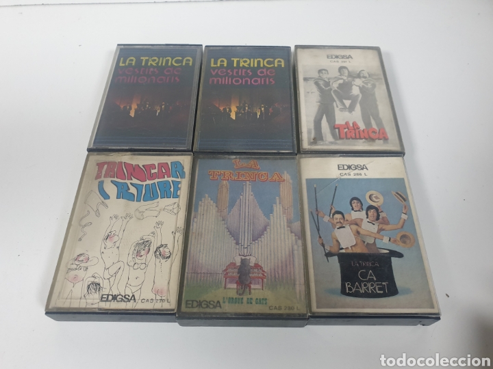 Casetes antiguos: Lote cintas la trinca casetes - Foto 1