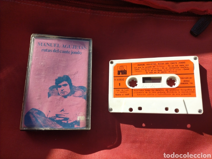 Casetes antiguos: MANUEL AGUJETAS-RUTAS DEL CANTE JONDO-MUY RARA