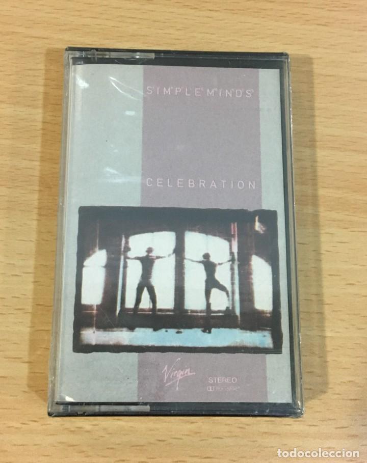 Casetes antiguos: CASSETTE CINTA DE SIMPLE MINDS - CELEBRATION (1982). PRECINTADO - Foto 1