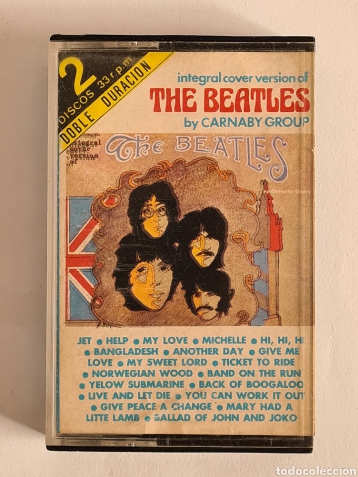 Casetes antiguos: Integral Cover Version of The Beatles by Carnaby Group - A&ntilde;o 1978