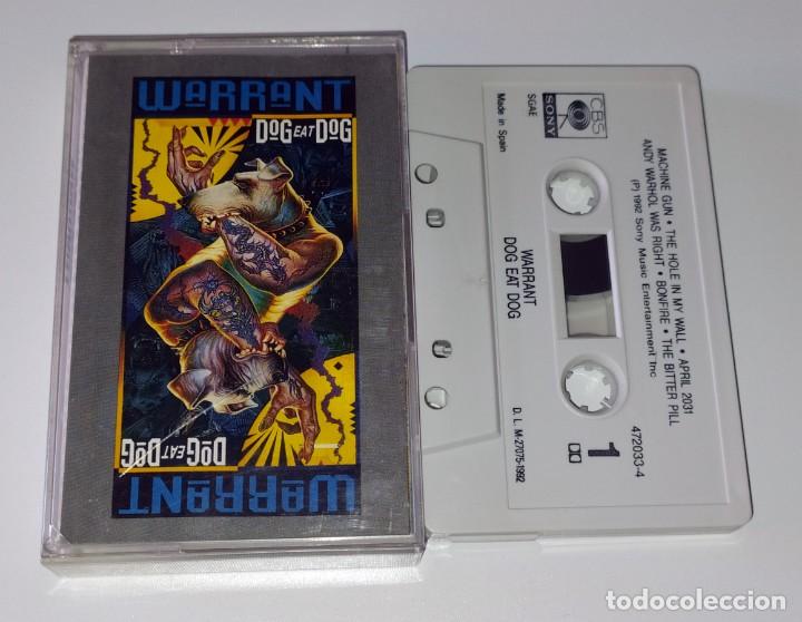 Casetes antiguos: CASSETTE WARRANT - DOG EAT DOG - Foto 1