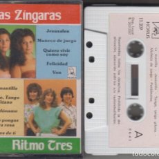 Casetes antiguos: LAS ZÍNGARAS RITMO TRES CASSETTE 1987 HORUS