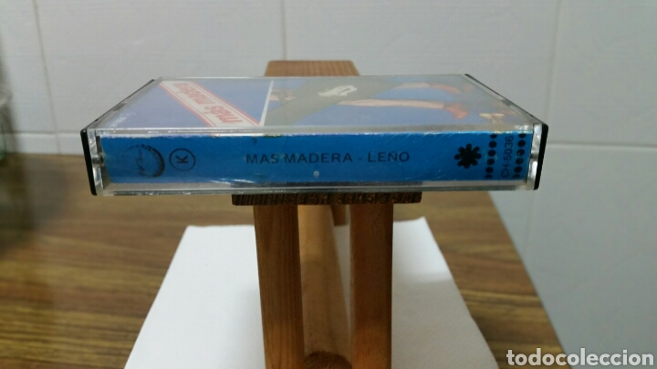 Casetes antiguos: LE&Ntilde;O M&Aacute;S MADERA Chapa Discos 1983 - Foto 2