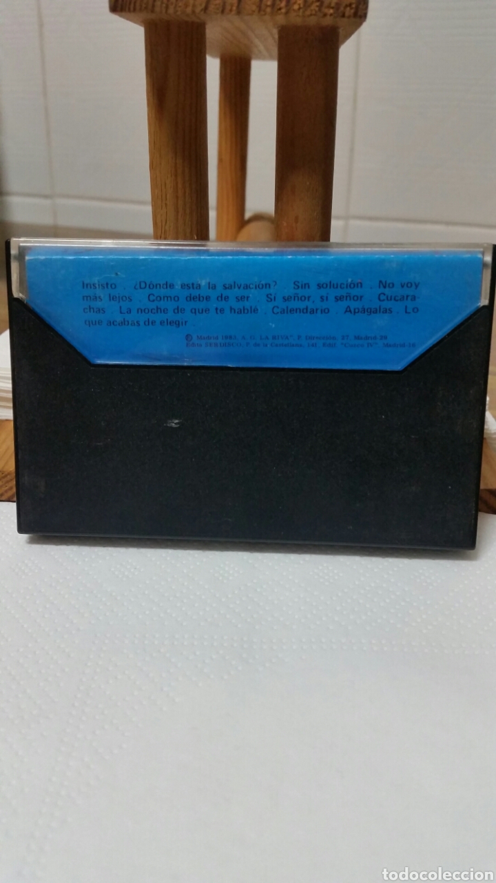 Casetes antiguos: LE&Ntilde;O M&Aacute;S MADERA Chapa Discos 1983 - Foto 3