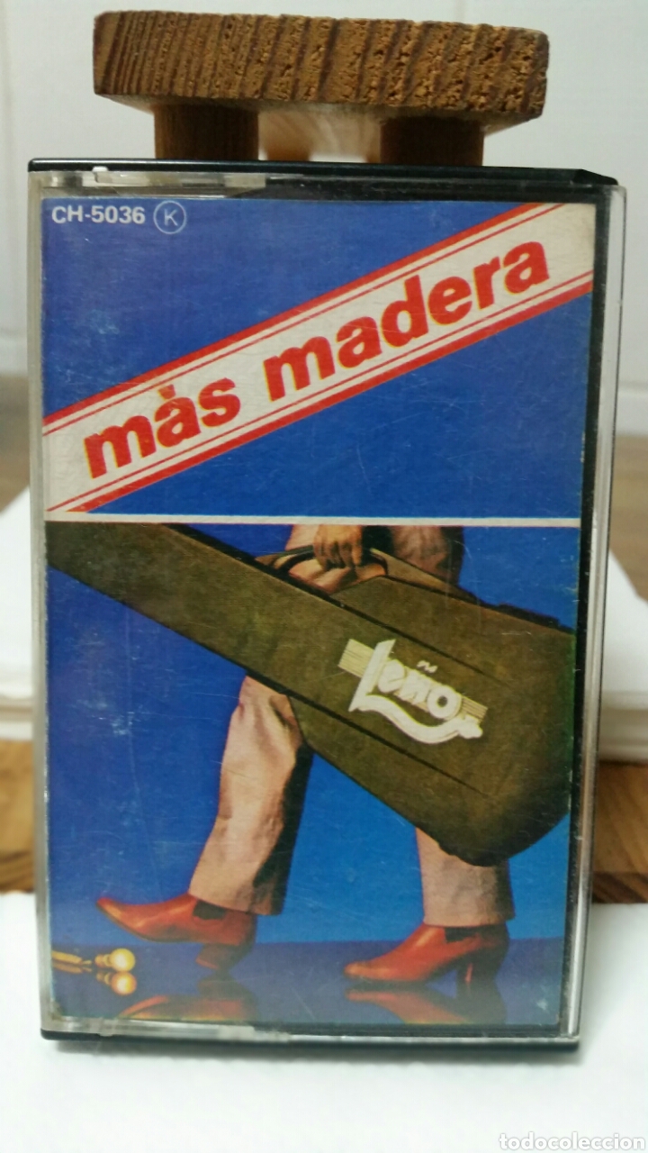 Casetes antiguos: LE&Ntilde;O M&Aacute;S MADERA Chapa Discos 1983 - Foto 1
