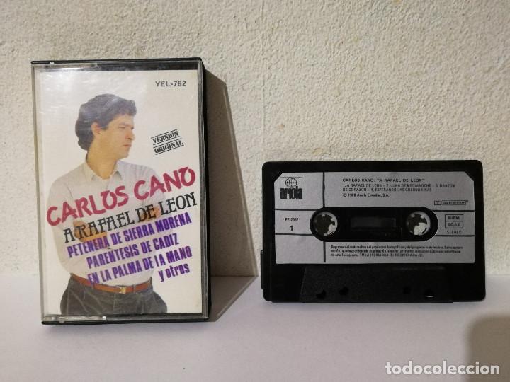 Casetes antiguos: CASETE ORIGINAL - CARLOS CANO - A RAFAEL DE LEON - Foto 1