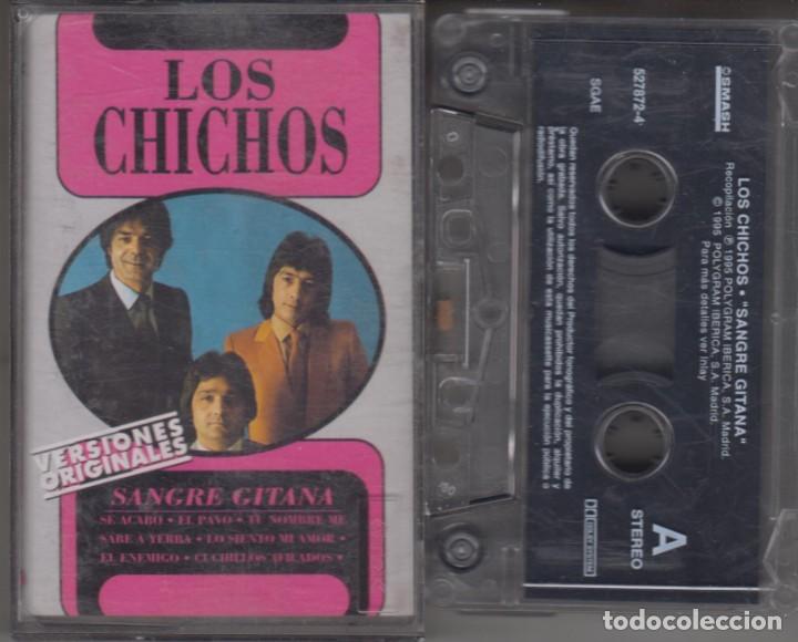 Casetes antiguos: Los Chichos cassette Sangre Gitana 1995 - Foto 1