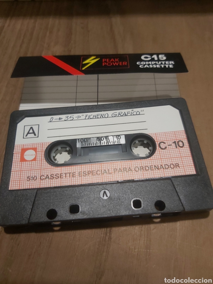 Casetes antiguos: D 35 fichero gr&aacute;fico c 15 peal poder ORDENADOR cassette