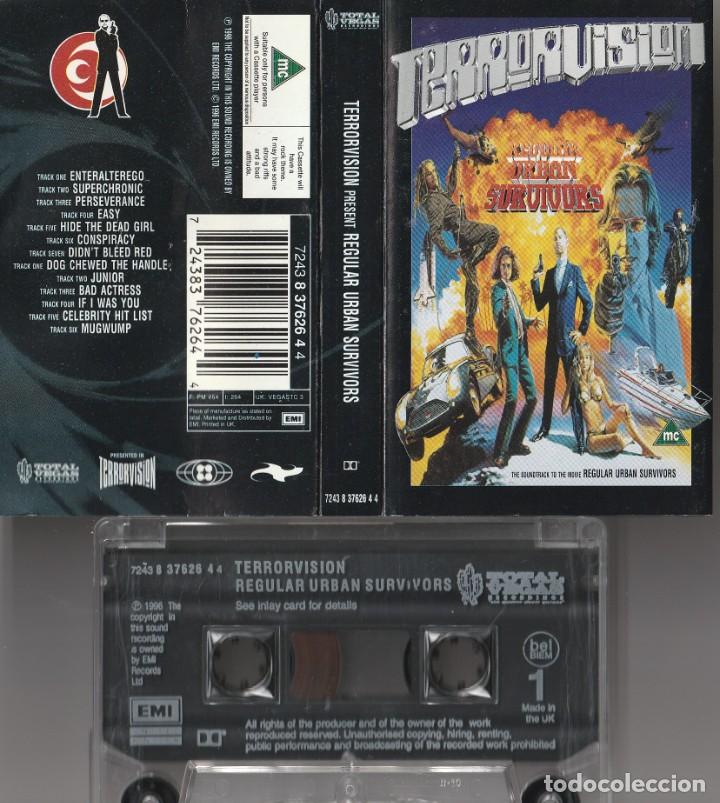 Casetes antiguos: TERRORVISION - REGULAR URBAN SURVIVORS (CASSETTE EMI 1996) - Foto 1