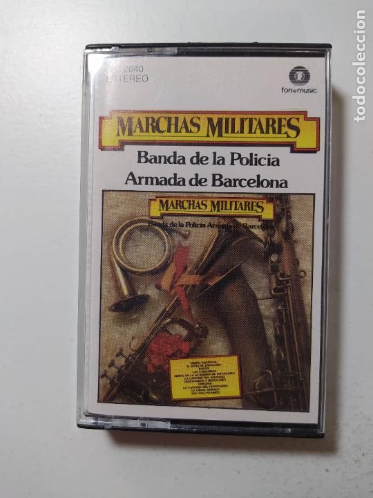 Casetes antiguos: MARCHAS MILITARES. BANDA DE LA POLICIA ARMADA DE BARCELONA. CASETE. TDKCST39C