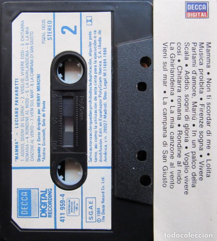 Casetes antiguos: LUCIANO PAVAROTTI - MAMMA - Foto 2