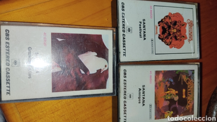 Casetes antiguos: Lote de 3 cassettes de Santana - Foto 1