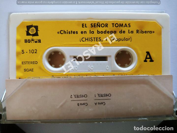 Casetes antiguos: CINTA CASSETTE DE : EL SR. TOMAS - CHISTES EN UNA BODEGA DE LA RIBERA - Foto 2