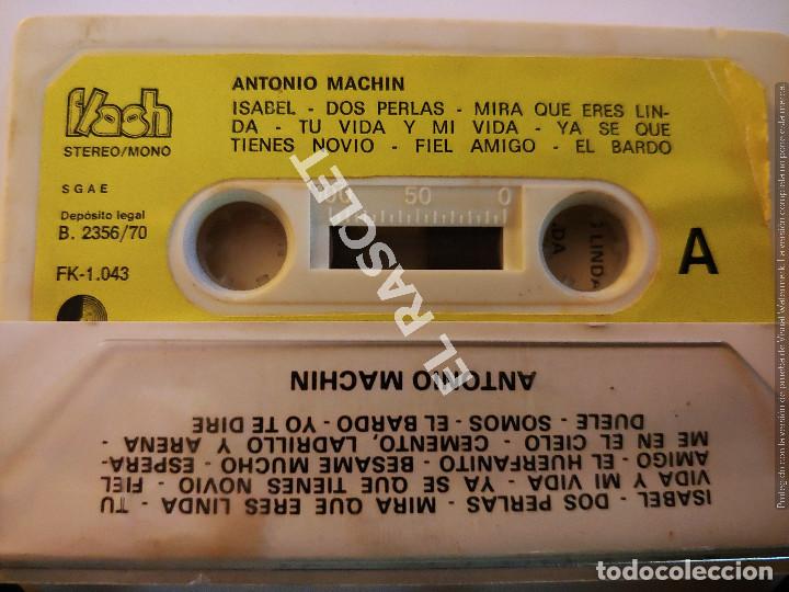 Casetes antiguos: CINTA CASSETTE DE : ANTONIO MACHIN - DOS PERLAS...... - Foto 2