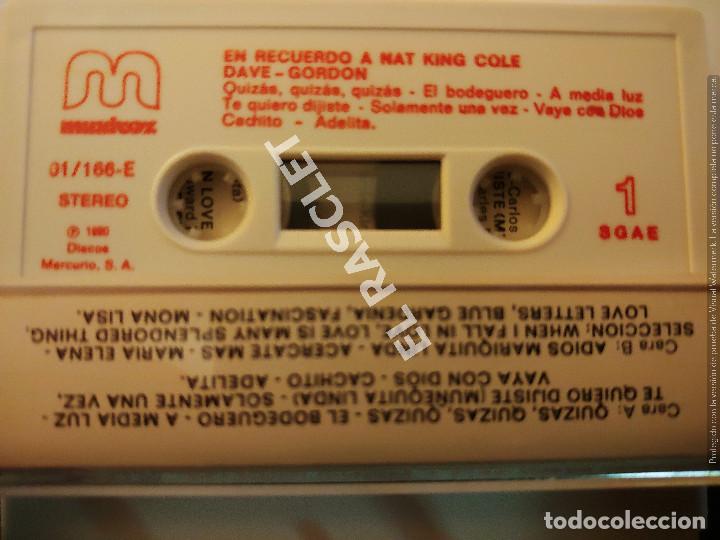 Casetes antiguos: CINTA CASSETTE DE : EN RECUERDO A - NAT KING COLE - Foto 2