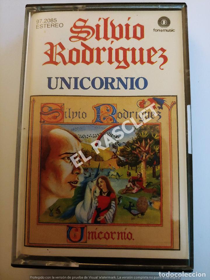 Casetes antiguos: CINTA CASSETTE DE : SILBIO RODRIGUEZ - UNICORNIO - Foto 1