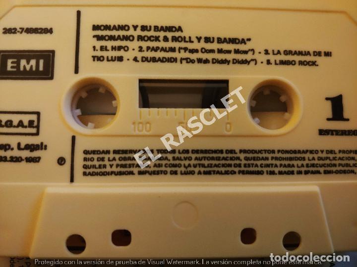 Casetes antiguos: CINTA CASSETTE DE : MONANO Y SU BANDA - ROCK & ROLL - Foto 2