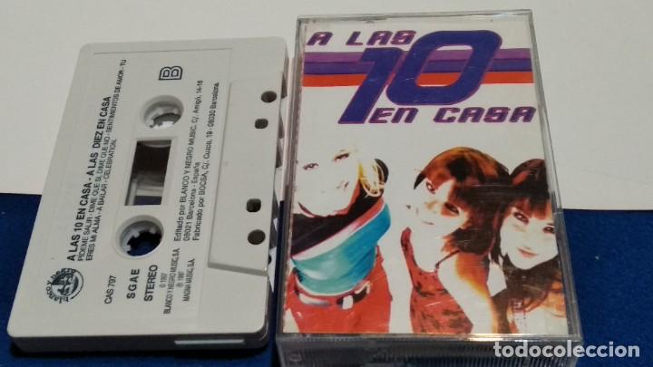 Casetes antiguos: CASETE CINTA CASSETTE ( A LAS 10 EN CASA )1997 BLANCO Y NEGRO