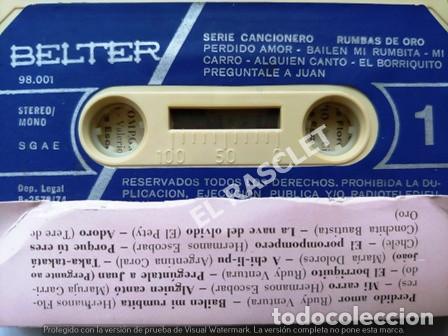 Casetes antiguos: CINTA CASSETTE DE : RUMBAS DE ORO - - Foto 2
