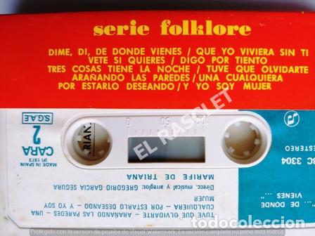 Casetes antiguos: CINTA CASSETTE DE - MARIFE DE TRIANA - - Foto 2