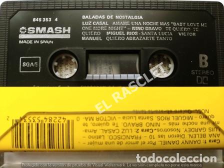 Casetes antiguos: CINTA CASSETTE DE - BALADAS DE NOSTALGIA - - Foto 2