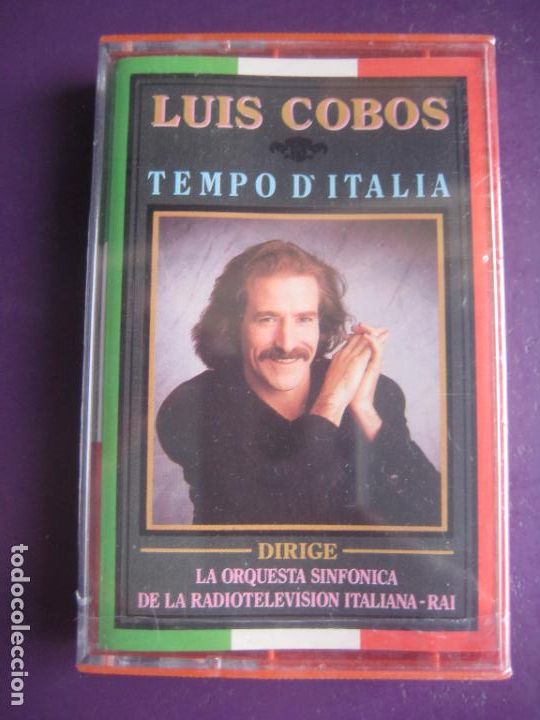 Casetes antiguos: LUIS COBOS + SINFONICA TV ITALIA - TEMPO D'ITALIA - CASETE EPIC PRECINTADA - CLASICA EASY LISTENING