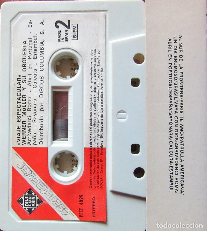 Casetes antiguos: WERNER MULLER Y SU ORQUESTA - VIAJE - Foto 2