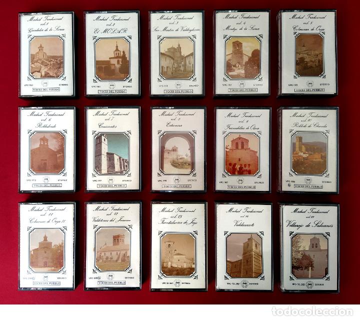 Alte Kassetten: MADRID TRADICIONAL - COLECCI&Oacute;N COMPLETA DE 15 VOL&Uacute;MENES - SERIE VOCES DEL PUEBLO - 15 CASETES - K7