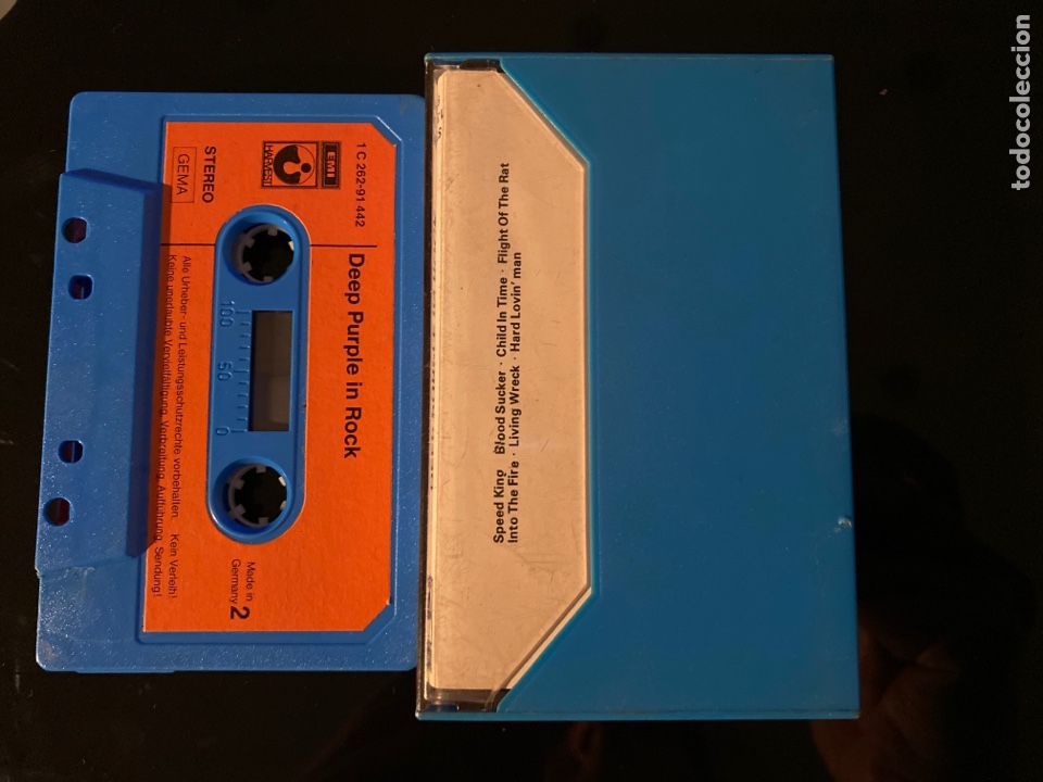 Casetes antiguos: CASSETTE DEEP PURPLE, IN ROCK. - Foto 2