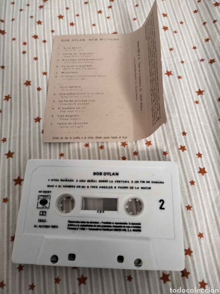 Casetes antiguos: Bob Dylan  New morning cassette - Foto 2